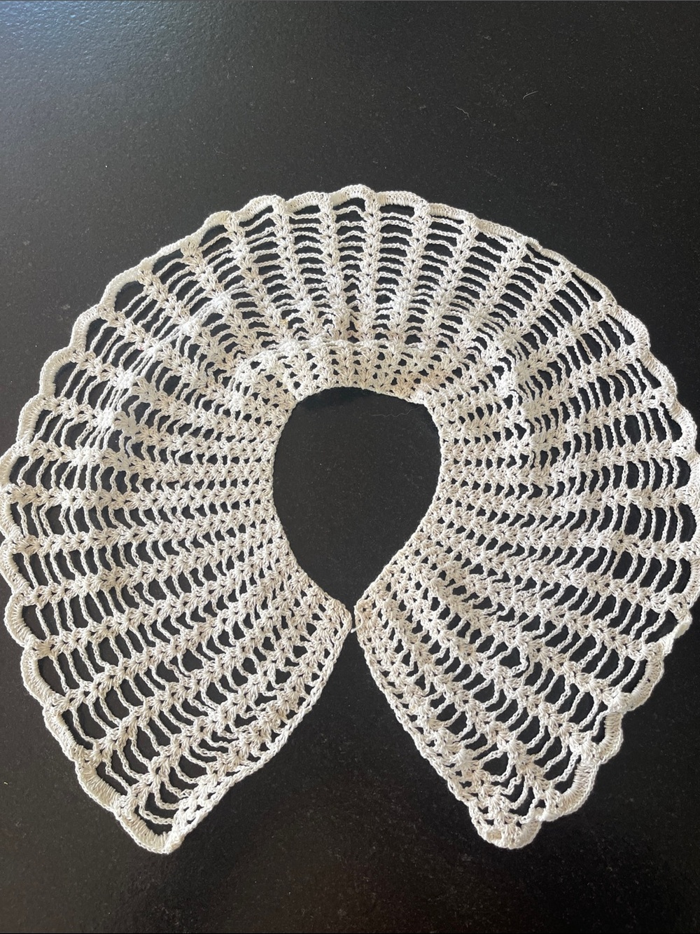 VTG Handmade Crochet Detachable Collar